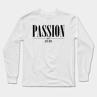 Passion Fruit Black Long Sleeve T-Shirt